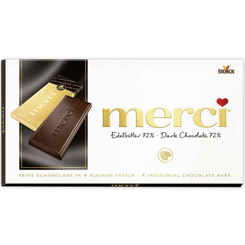 Merci - Feine Schokolade Edelbitter 72% 100 Gramm