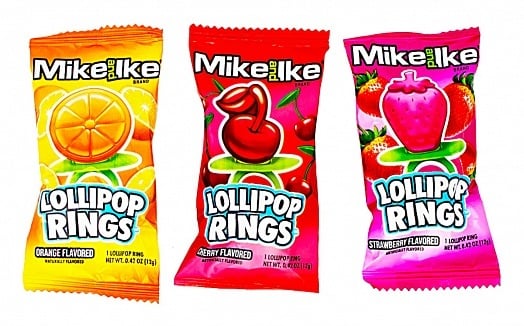 Mike & Ike -  Lollipop Rings 12 Gram 1x