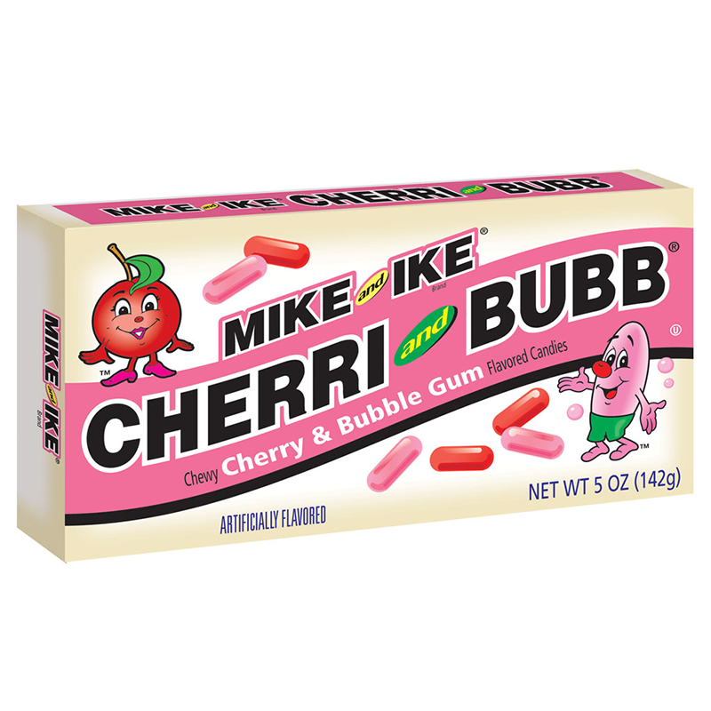 Mike &amp; Ike – Limitierte Edition Cherri und Bubb Retro-Theaterbox, 141 Gramm