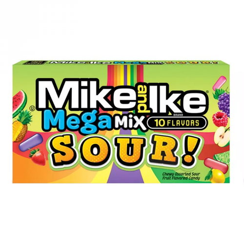 Mike &amp; Ike - Sour Mega Mix Theater Box 141 Gramm