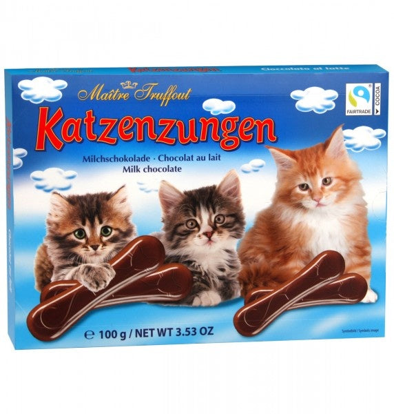 Maitre Truffout - Milchschokolade Katzenzungen 100 Gram