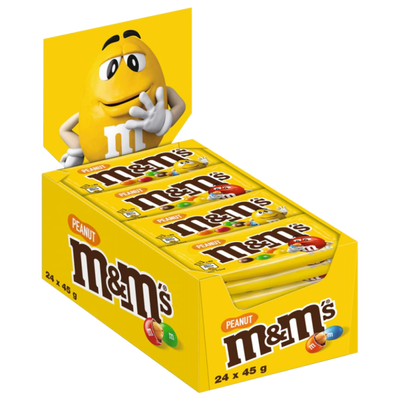 M&Ms - Peanut 45 Gram 24 Pieces (import)