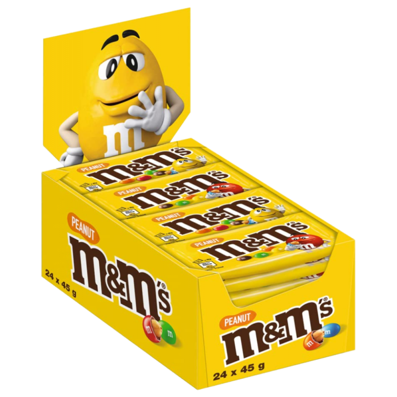 M&Ms - Peanut 45 Gram 24 Stuks (import)