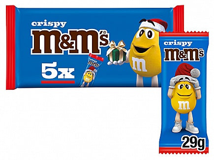 M&M's - Crispy Santa 5-Pack 145 Gram