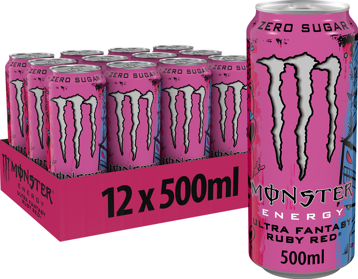 Monster - Ultra Fantasy  Ruby Red 500ml 12 Blikjes