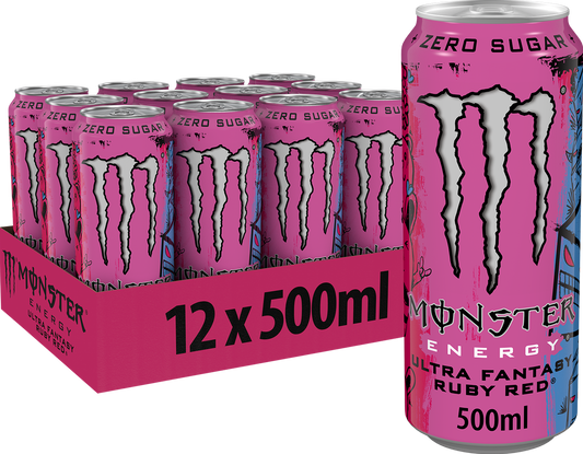 Monster - Ultra Fantasy  Ruby Red 500ml 12 Blikjes