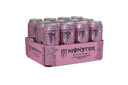 Monster - Ultra Strawberry Dreams 500ml 12 Blikjes