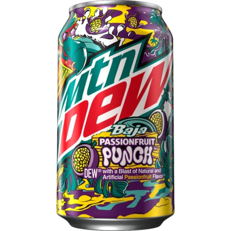 Mountain Dew – Baja Passionsfruchtpunsch 355 ml