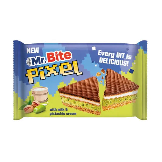 Mr.Bite - Pixel Chocolate Milk and Pistachio Cream 28 Gram