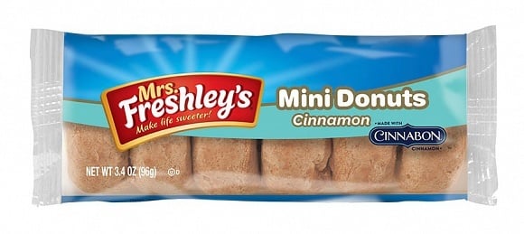 Mrs Freshley's - Zimt-Mini-Donuts, 6er-Packung, 96 Gramm