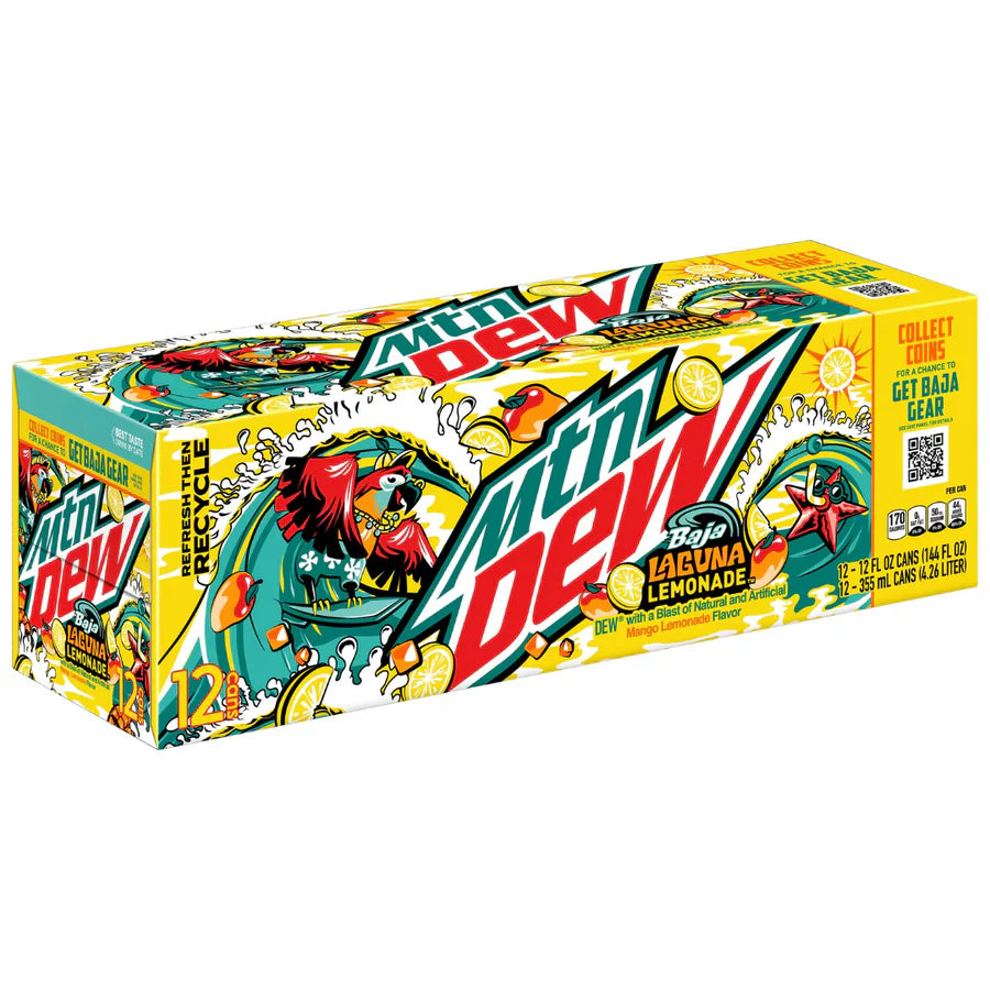 Mountain Dew - Baja Lemonade 355ml 12 Blikjes