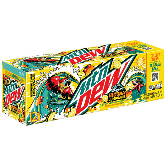 Mountain Dew - Baja Lemonade 355ml 12 Blikjes