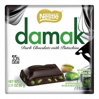 Nestle - Damak Dark Chocolate with Pistachios 60 Gram