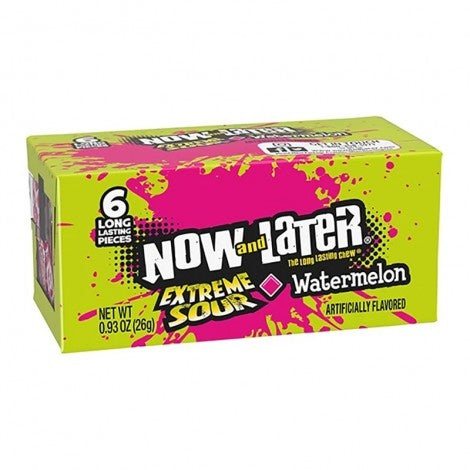 Now &amp; Later – Extrem saure Wassermelone, 26 Gramm