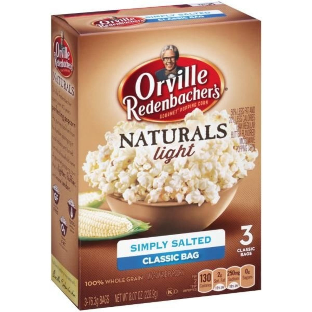 Orville Redenbacher - Popcorn Naturals Lite Salted 3er-Pack