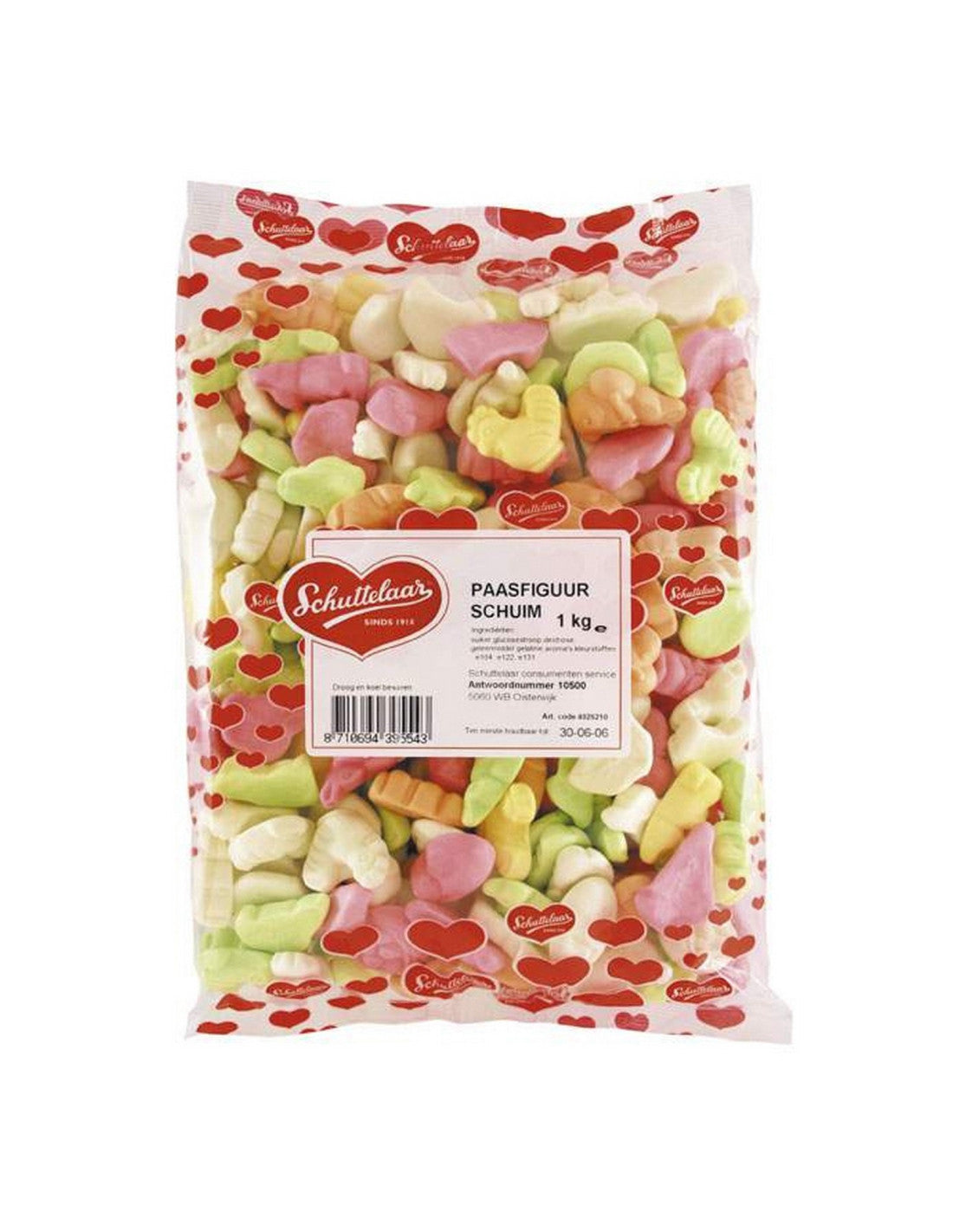 Schuttelaar - Paasschuim Figuur 1 Kilo