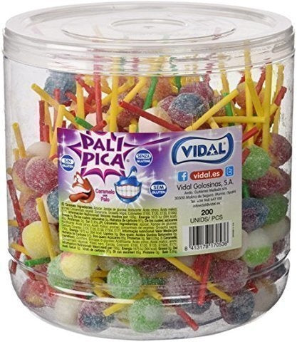 Vidal - Palipica Sour Lollipop 7 Gram 200 Stuks