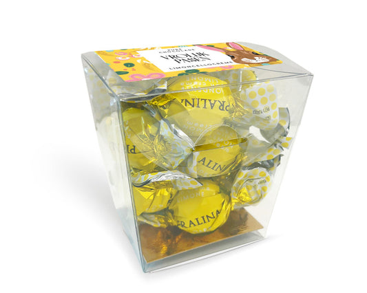 Lambertz & Visser - Vrolijk Pasen Cube Fondente Limoncello