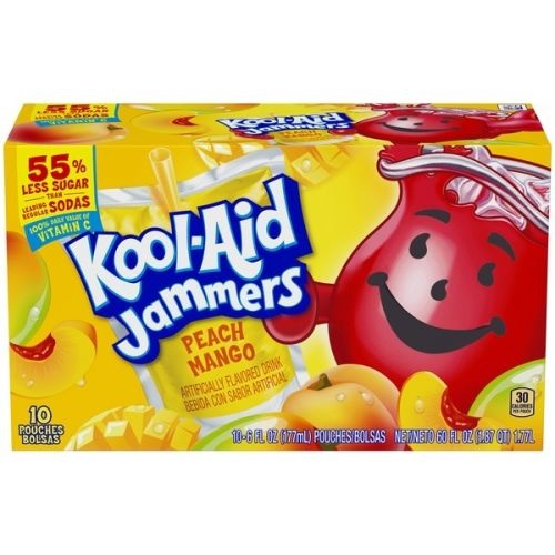 Kool-Aid - Sour Jammers Peach Mango Flavored Drink 10-pack