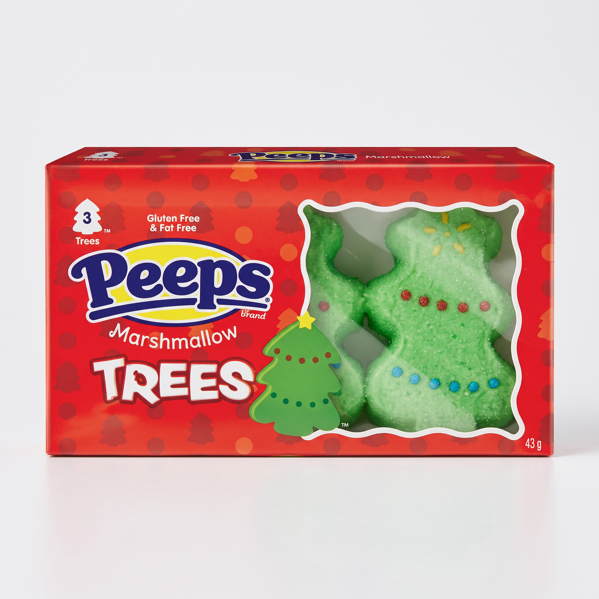 Peeps - Marshmallow Christmas Trees 3-Pack 43 Gram