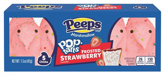 Peeps - Marshmallow Chicks Pop-Tarts Frosted Strawberry 5-Pack 42 Gram