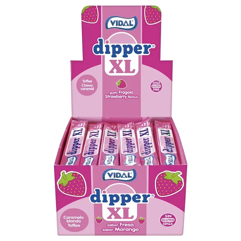 Vidal - Strawberry Dipper 5,5 Gram 200 Pièces