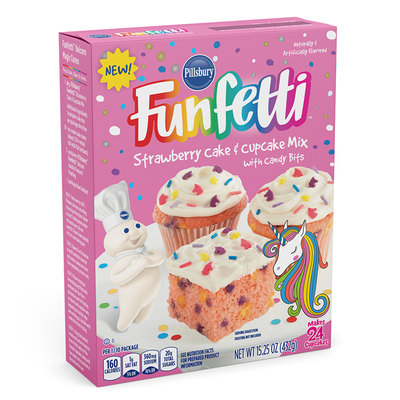 Pillsbury - Funfetti Unicorn Strawberry Cake Mix 432 Gram