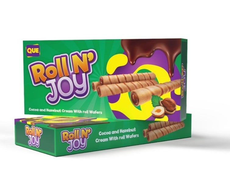 Que Wafer - Roll N'Joy Rolls Schokolade 100 Gramm