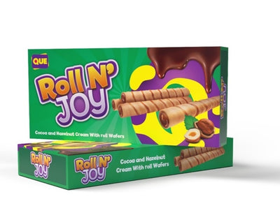 Que Wafer - Roll N'Joy Rolls Schokolade 100 Gramm
