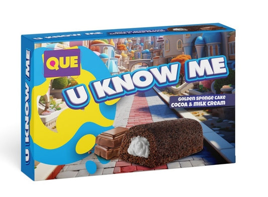Que - Sponge Cake Cacao & Milk Cream 200 Gram