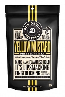 Pop Daddy Pretzels - Yellow Mustard 212 Gram