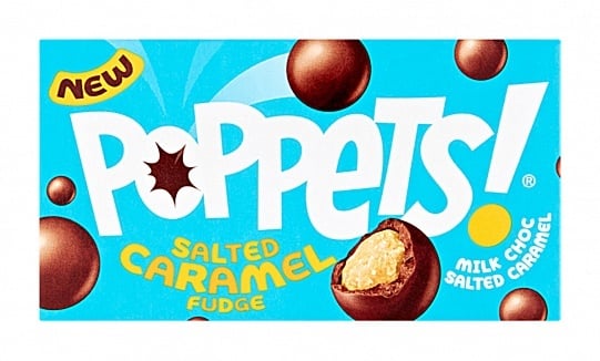 Poppets - Milk Choc Coated Salted Caramel Fudge 36 Gram
