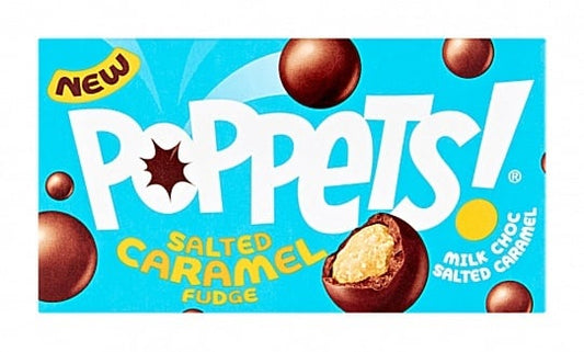 Poppets - Milk Choc Coated Salted Caramel Fudge 36 Gram