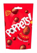 Poppets – Mit Milchschokolade überzogene, zähe Toffees, 39 Gramm – Kopie