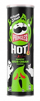 Pringles - Hot Hauntin' Sour Cream Glow In The Dark 160 Gram