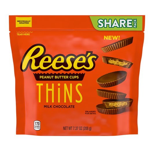 Reese's - Peanut Butter Milk Chocolate Thins 208 Gram