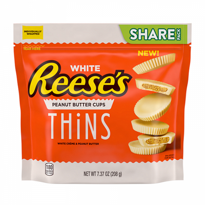 Reese's - Peanut Butter White Chocolate Thins 208 Gramm