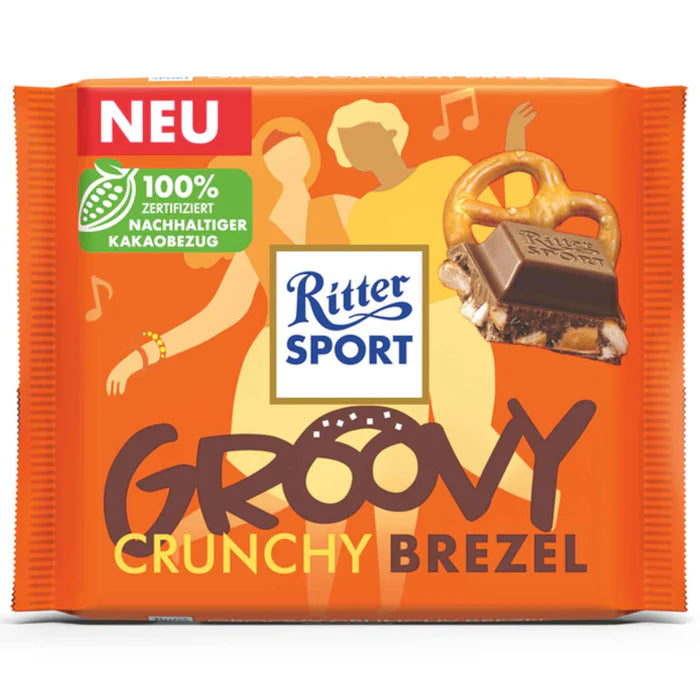 Ritter Sport - Tafelschokolade Groovy Crunchy Brezel 100 Gram