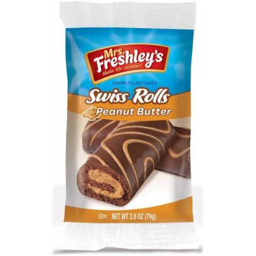 Mrs Freshley's - Peanut Butter Swiss Rolls 79 Gram