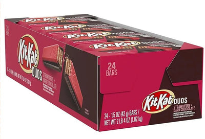 KitKat - Duos Strawberry Dark Chocolate Mint 42 Gram 24 Stück