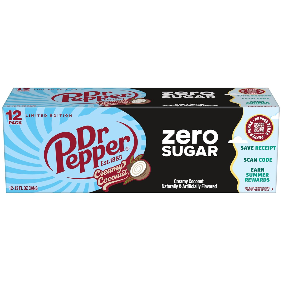 Dr Pepper - Creamy Coconut Zero 355ml 12 Cans