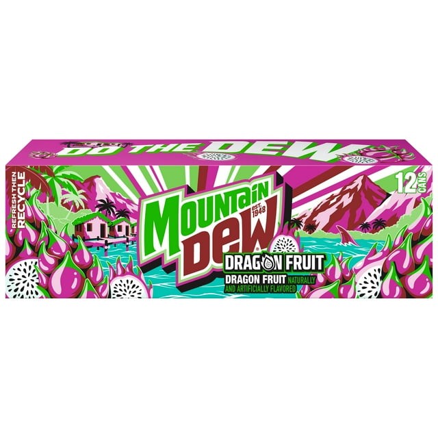 Mountain Dew - Dragon Fruit 355ml 12-Pack