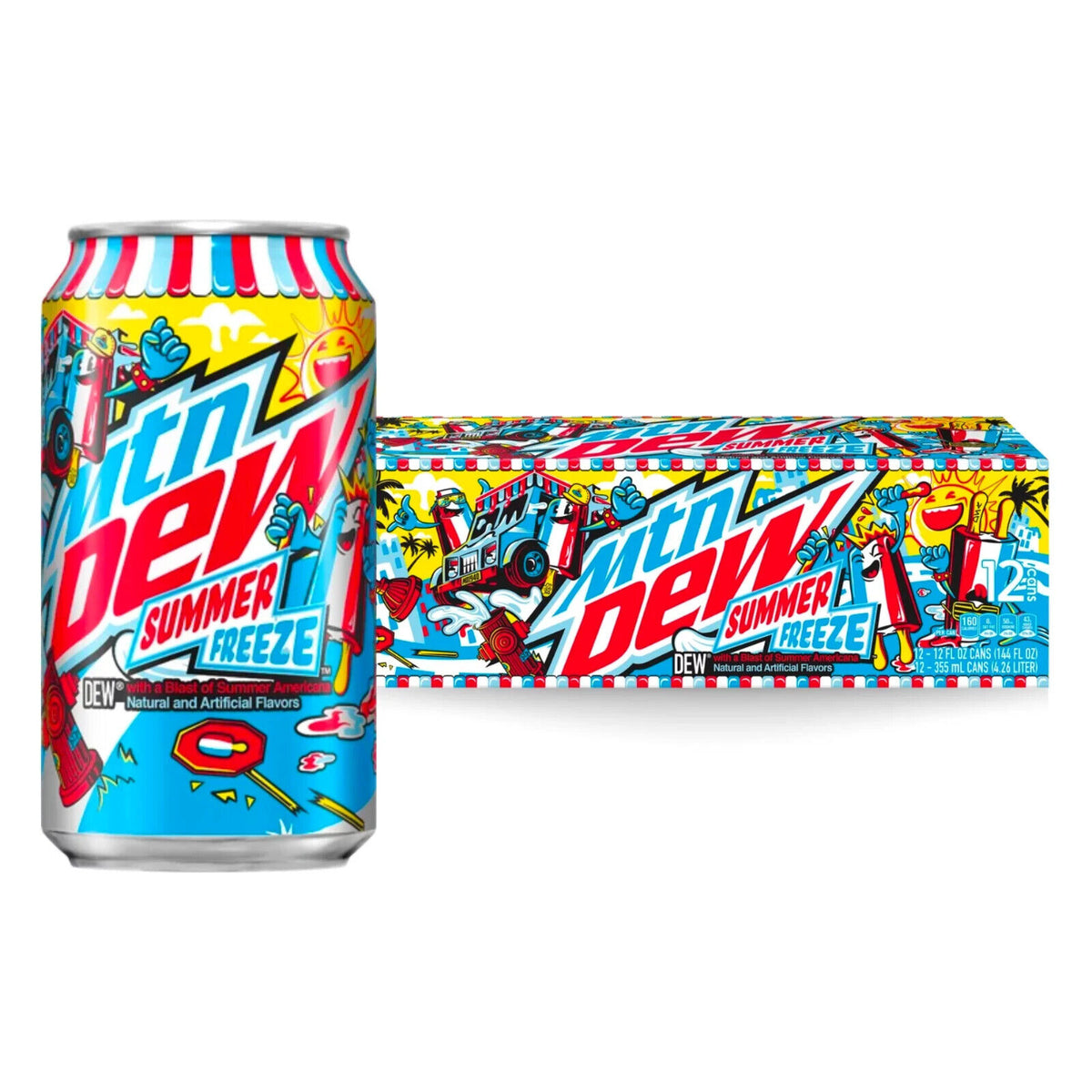 Mountain Dew - Summer Freeze 355ml 12 Dosen