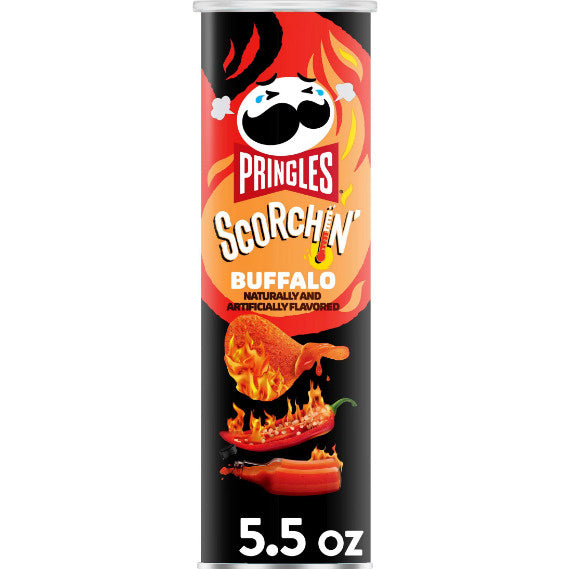 Pringles - Grand format Scorchin' Buffalo 158 grammes
