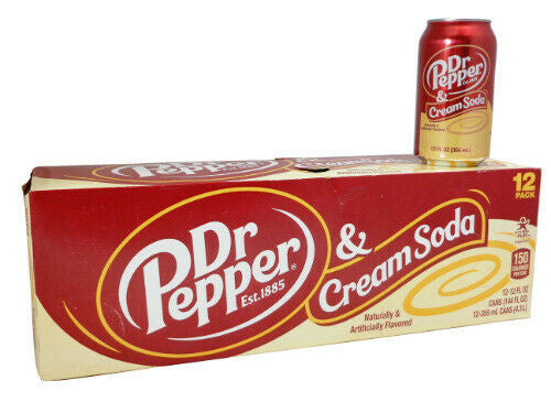 Dr Pepper - Cream Soda 355ml 12 Blikjes
