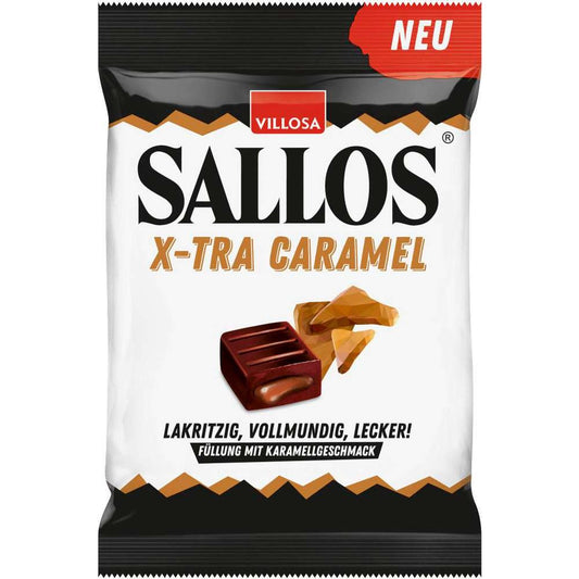 Sallos - Lakritz Bonbons X-TRA Caramel 135 Gram