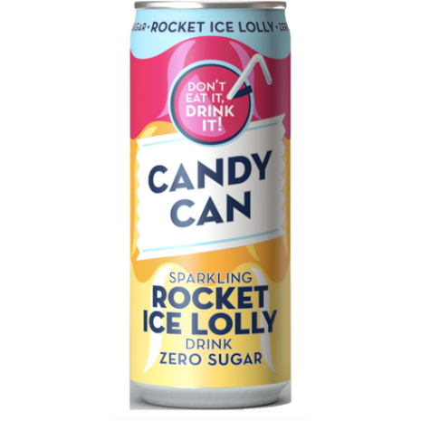 Candy Can – Sparkling Rocket Ice Lolly Zero Sugar 330ml