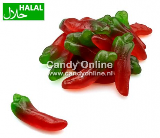 Dolce Plus - Mini Jelly Chili Peppers 250 Gram (Halal)