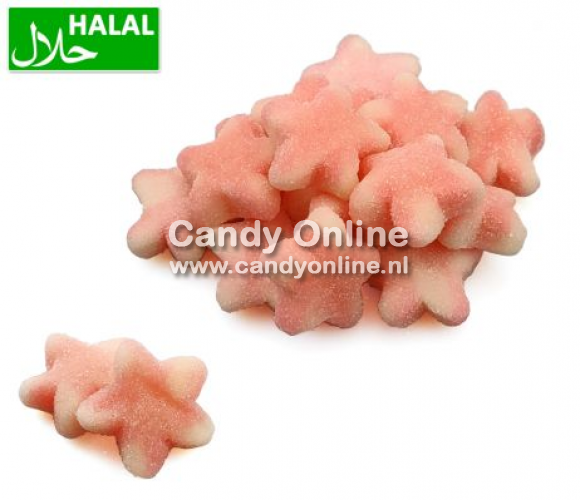 Dolce Plus - Zuckerrosa Twist-Sterne 250 Gramm (Halal)
