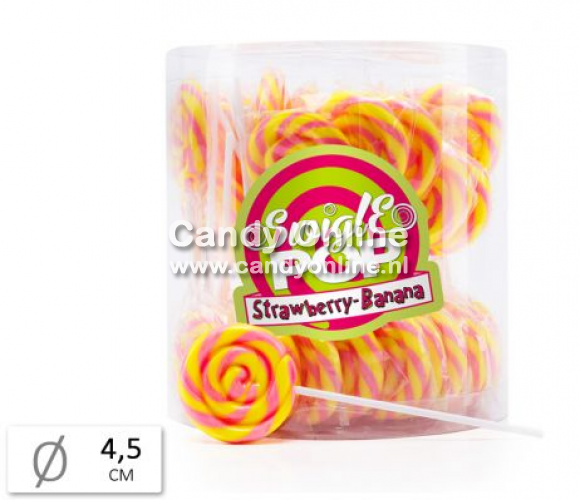 Swigle - Pop Mini Banana Strawberry 12 Gram 50 Stuks